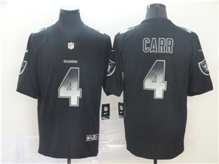 Las Vegas Raiders #4 Derek Carr Black Arch Smoke Limited Jersey