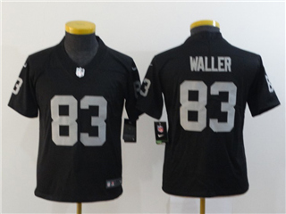 Las Vegas Raiders #83 Darren Waller Youth Black Vapor Limited Jersey