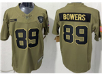 Las Vegas Raiders #89 Brock Bowers Olive 2025 Salute To Service Limited Jersey