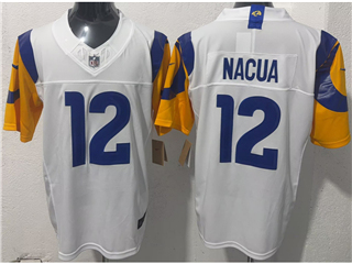 Los Angeles Rams #12 Puka Nacua 2026 White Vapor F.U.S.E. Limited Jersey
