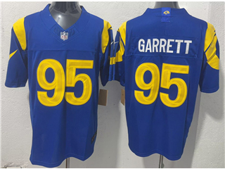 Los Angeles Rams #95 Myles Garrett 2026 Royal Vapor F.U.S.E. Limited Jersey