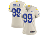 Los Angeles Rams #99 Aaron Donald Women's Bone Vapor Limited Jersey