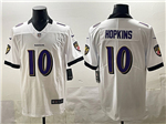 Baltimore Ravens #10 DeAndre Hopkins White Vapor Limited Jersey