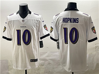 Baltimore Ravens #10 DeAndre Hopkins White Vapor Limited Jersey