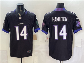 Baltimore Ravens #14 Kyle Hamilton 2026 Black Vapor F.U.S.E. Limited Jersey