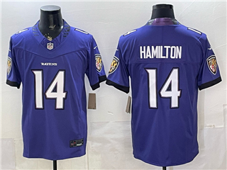 Baltimore Ravens #14 Kyle Hamilton 2026 Purple Vapor F.U.S.E. Limited Jersey