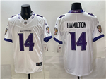Baltimore Ravens #14 Kyle Hamilton 2026 White Vapor F.U.S.E. Limited Jersey