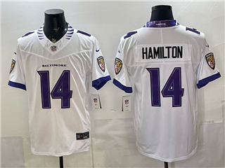 Baltimore Ravens #14 Kyle Hamilton 2026 White Vapor F.U.S.E. Limited Jersey