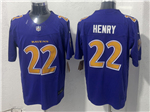 Baltimore Ravens #22 Derrick Henry Purple Color Rush F.U.S.E. Limited Jersey