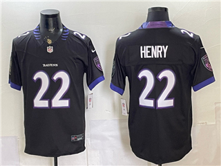 Baltimore Ravens #22 Derrick Henry 2026 Black Vapor F.U.S.E. Limited Jersey