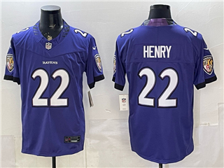 Baltimore Ravens #22 Derrick Henry 2026 Purple Vapor F.U.S.E. Limited Jersey
