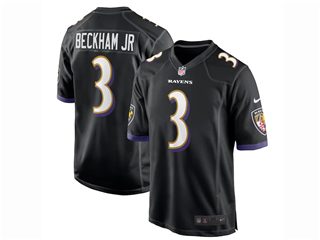 Baltimore Ravens #3 Odell Beckham Jr. Black Vapor Limited Jersey