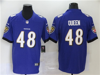 Baltimore Ravens #48 Patrick Queen Purple Vapor Limited Jersey