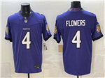 Baltimore Ravens #4 Zay Flowers 2026 Purple Vapor F.U.S.E. Limited Jersey