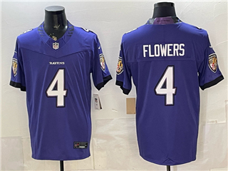 Baltimore Ravens #4 Zay Flowers 2026 Purple Vapor F.U.S.E. Limited Jersey