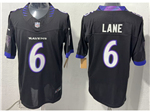 Baltimore Ravens #6 Ja'Kobi Lane 2026 Black Vapor F.U.S.E. Limited Jersey