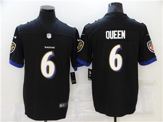 Baltimore Ravens #6 Patrick Queen Black Vapor Limited Jersey