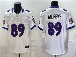 Baltimore Ravens #89 Mark Andrews 2026 White Vapor F.U.S.E. Limited Jersey