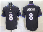 Baltimore Ravens #8 Lamar Jackson 2026 Black Vapor F.U.S.E. Limited Jersey