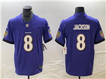 Baltimore Ravens #8 Lamar Jackson Purple Vapor F.U.S.E. Limited Jersey