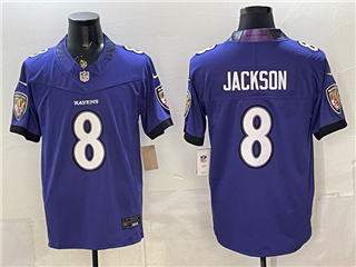 Baltimore Ravens #8 Lamar Jackson 2026 Purple Vapor F.U.S.E. Limited Jersey