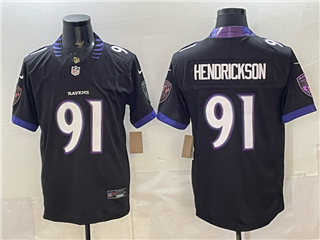 Baltimore Ravens #91 Trey Hendrickson 2026 Black Vapor F.U.S.E. Limited Jersey