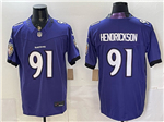 Baltimore Ravens #91 Trey Hendrickson 2026 Purple Vapor F.U.S.E. Limited Jersey