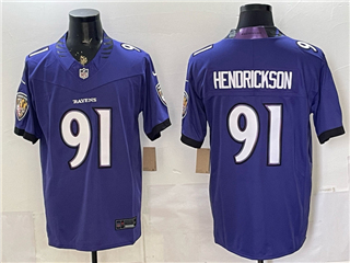 Baltimore Ravens #91 Trey Hendrickson 2026 Purple Vapor F.U.S.E. Limited Jersey
