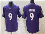 Baltimore Ravens #9 Zion Young 2026 Purple Vapor F.U.S.E. Limited Jersey