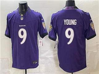 Baltimore Ravens #9 Zion Young 2026 Purple Vapor F.U.S.E. Limited Jersey