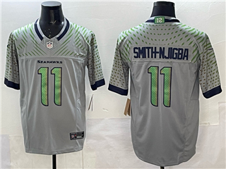 Seattle Seahawks #11 Jaxon Smith-Njigba Gray Rivalries Vapor F.U.S.E. Limited Jersey