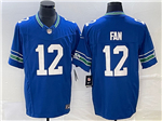 Seattle Seahawks #12 Fan Royal Throwback Vapor F.U.S.E. Limited Jersey