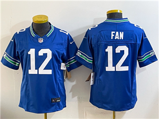 Seattle Seahawks #12 Fan Women's Royal Throwback Vapor F.U.S.E. Limited Jersey