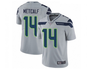 Seattle Seahawks #14 DK Metcalf Youth Gray Vapor Limited Jersey