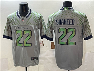 Seattle Seahawks #22 Rashid Shaheed Gray Rivalries Vapor F.U.S.E. Limited Jersey