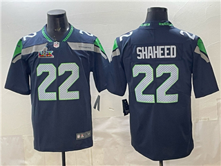 Seattle Seahawks #22 Rashid Shaheed Blue Super Bowl LX Limited Jersey