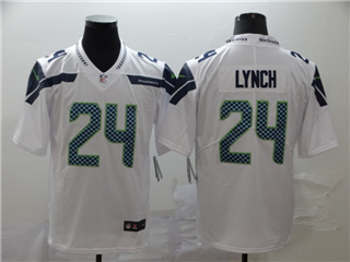 Seattle Seahawks #24 Marshawn Lynch White Vapor Limited Jersey