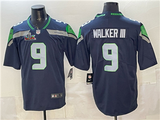 Seattle Seahawks #9 Kenneth Walker III Blue Super Bowl LX Limited Jersey