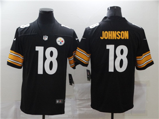 Pittsburgh Steelers #18 Diontae Johnson Black Vapor Limited Jersey