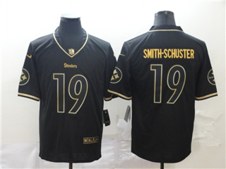 Pittsburgh Steelers #19 JuJu Smith-Schuster Black Gold Vapor Limited Jersey