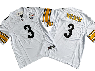 Pittsburgh Steelers #3 Russell Wilson White Vapor F.U.S.E. Limited Jersey