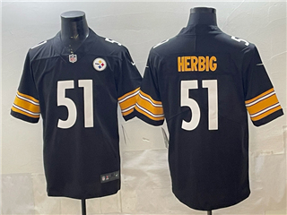 Pittsburgh Steelers #51 Nick Herbig Black Vapor Limited Jersey