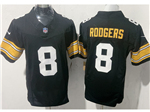 Pittsburgh Steelers #8 Aaron Rodgers Alternate Black Vapor F.U.S.E. Limited Jersey