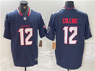 Houston Texans #12 Nico Collins 2024 Navy Vapor Limited Jersey