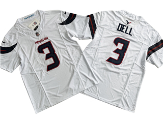 Houston Texans #3 Tank Dell 2024 White Vapor Limited Jersey