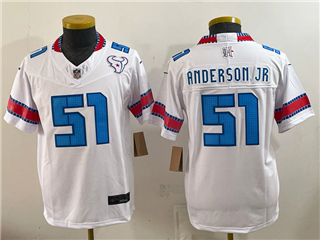 Houston Texans #51 Will Anderson Jr. Youth 2026 White Rivalries Vapor F.U.S.E. Limited Jersey