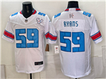 Houston Texans #59 DeMeco Ryans 2026 White Rivalries Vapor F.U.S.E. Limited Jersey