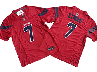 Houston Texans #7 C.J. Stroud 2024 Red Vapor Limited Jersey