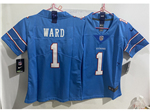Tennessee Titans #1 Cam Ward Youth 2026 Light Blue Vapor Limited Jersey