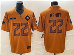 Tennessee Titans #22 Derrick Henry 2023 Brown Salute To Service Limited Jersey